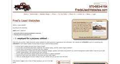 Desktop Screenshot of fredsusedwebsites.com